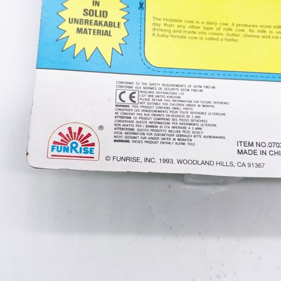 Blue Ribbon Farm Animal Collection Fun Rise Toy Set charolais bull Holstein Cow - Picture 5 of 10